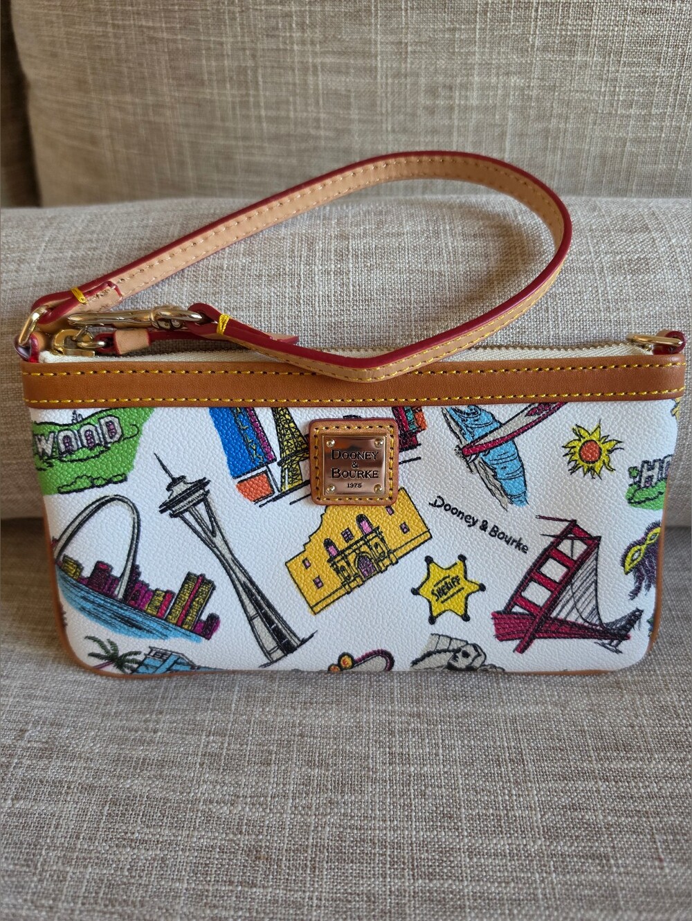 Dooney & Bourke Americana Landmarks Wristlet